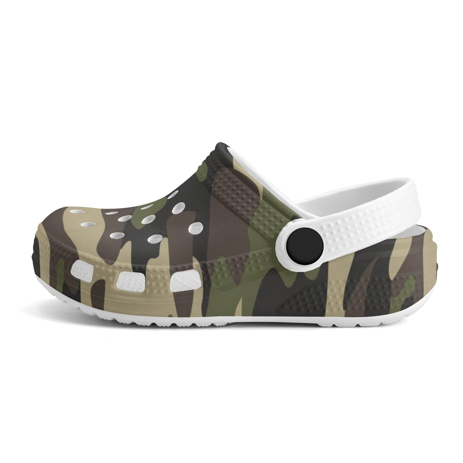 Kids Camouflage Classic Clogs  Pioneer Kitty Market   