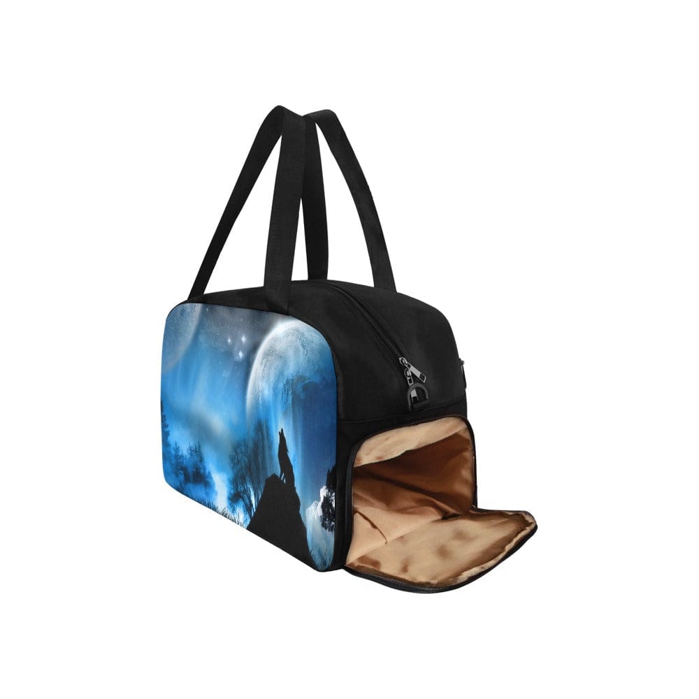 Howling Wolf Tote Travel Bag  Pioneer Kitty Market   