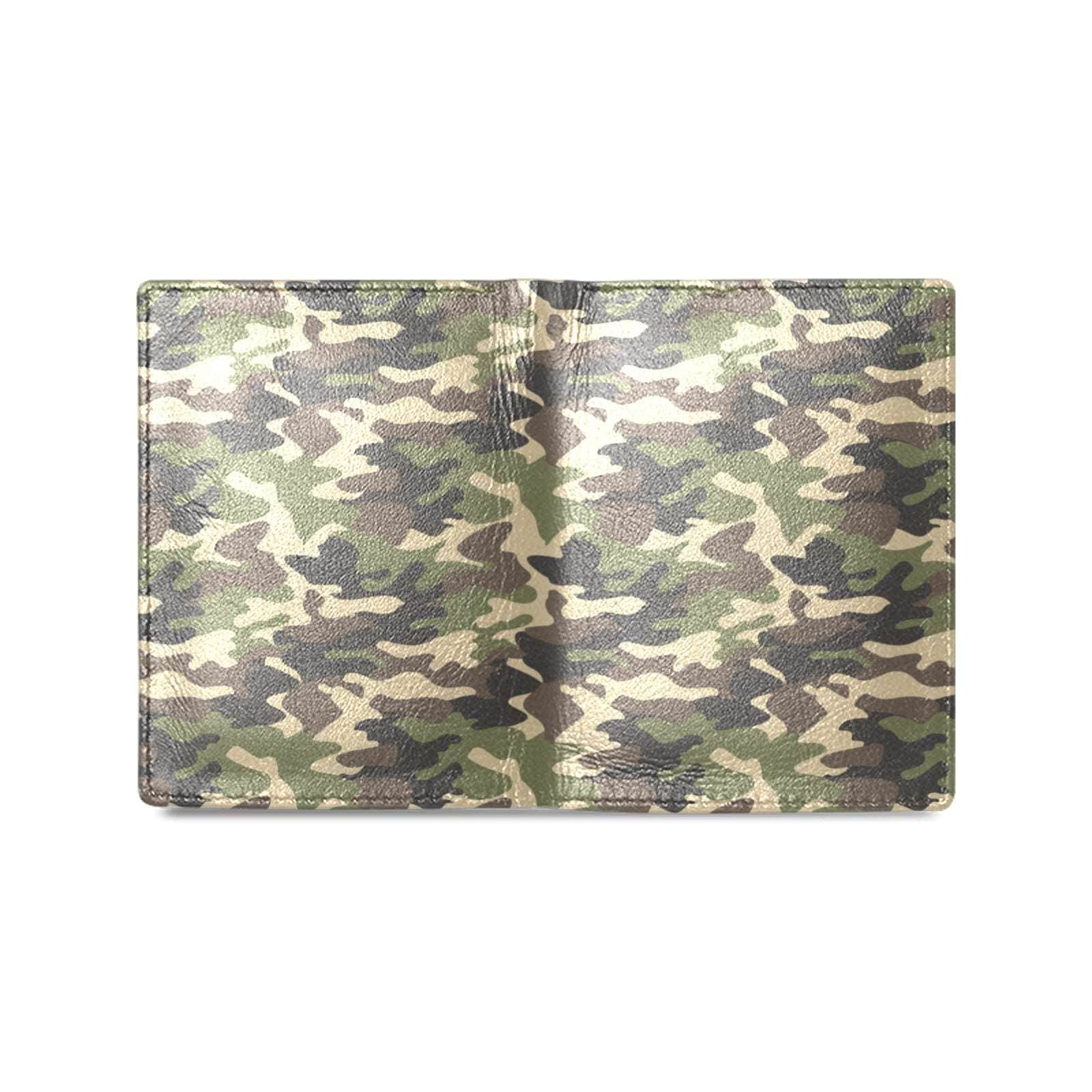 Camouflage Leather Wallet Men's Leather Wallet (1612) Pioneer Kitty Market   