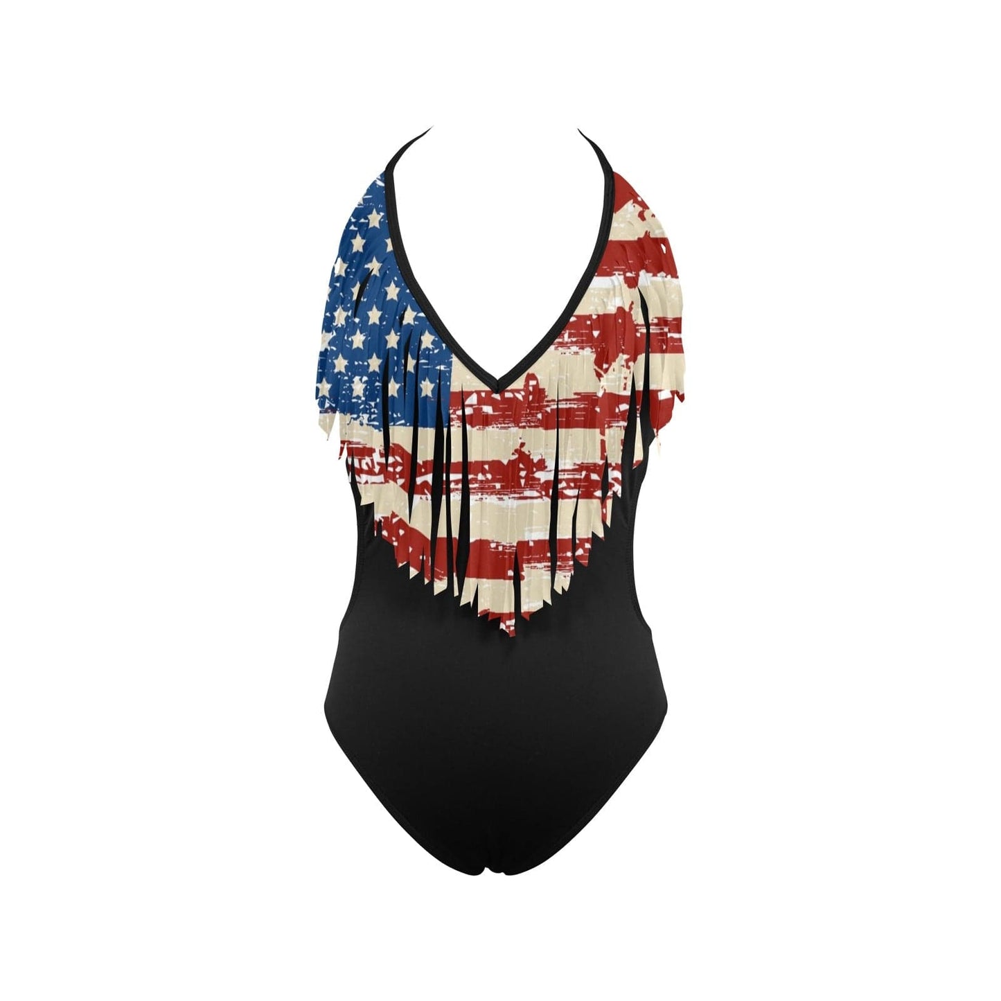 American Woman Fringe Swimsuit Women's Fringe Swimsuit (S32) Pioneer Kitty Market   