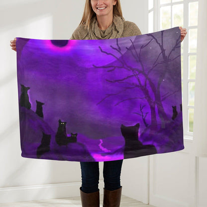 Purple Haze Cats Baby Blanket Baby Blanket 30"x40" Pioneer Kitty Market   
