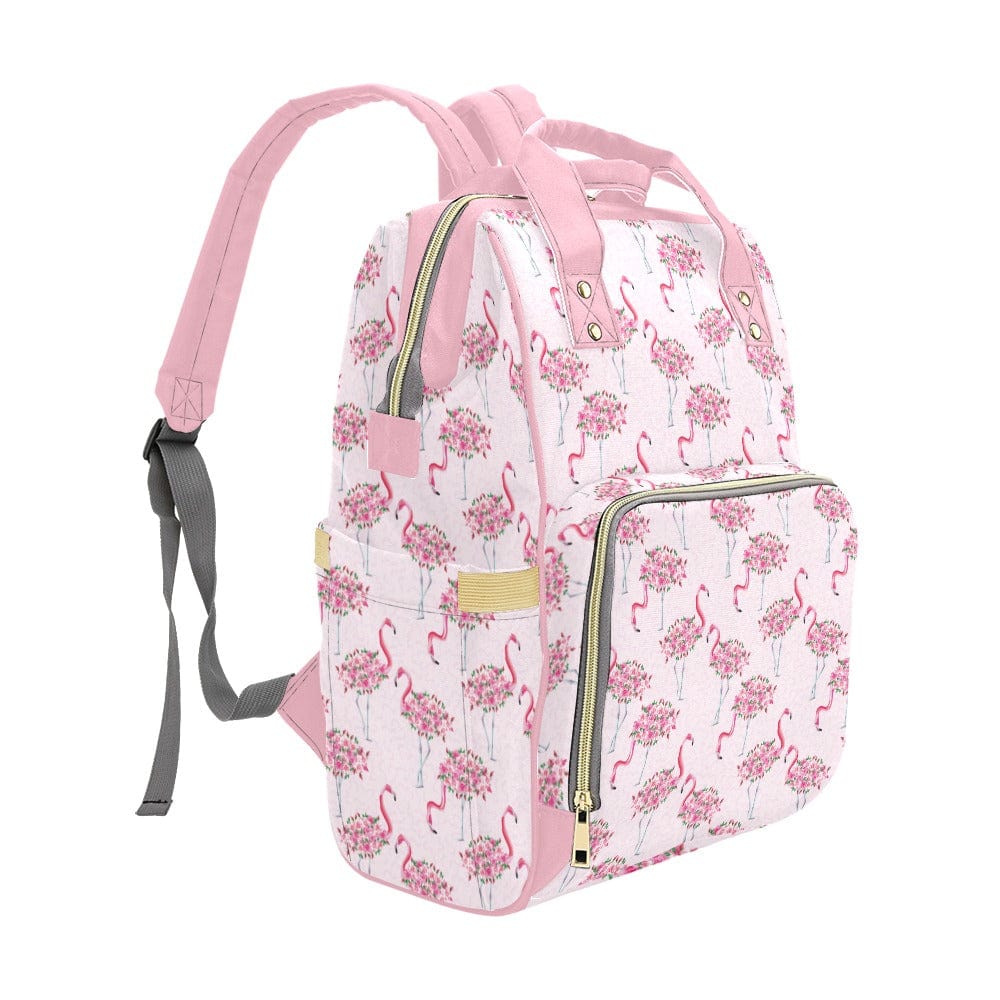 Rosy Flamingo Multifunctional Diaper Backpack Bag Diaper Backpack (1688) Pioneer Kitty Market   
