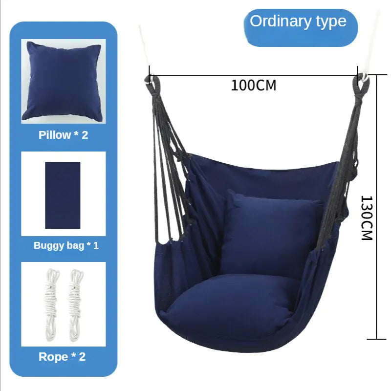 Canvas Hanging Chair  Pioneer Kitty Market Navy  