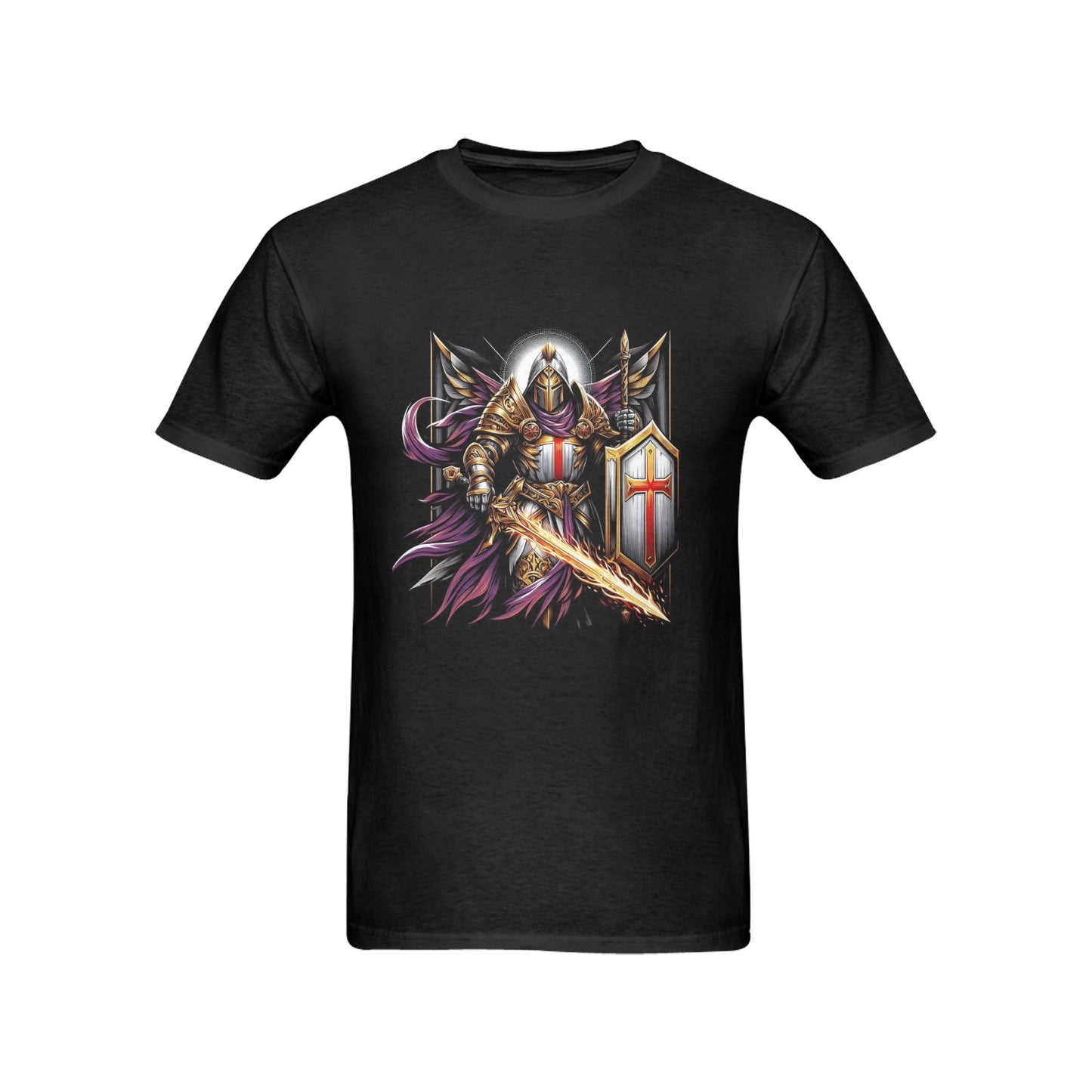 Men's Templar Knight Gildan Cotton T-Shirt Shirts & Tops Pioneer Kitty Market   
