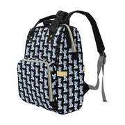 Blue Kitty Multifunctional Diaper Backpack Bag