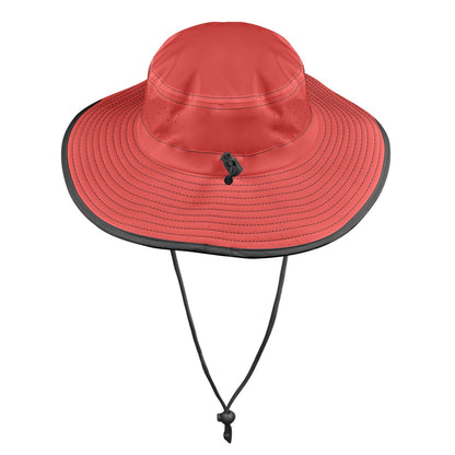 Red Garden Wide Brim Bucket Hat Hats  Pioneer Kitty Market   