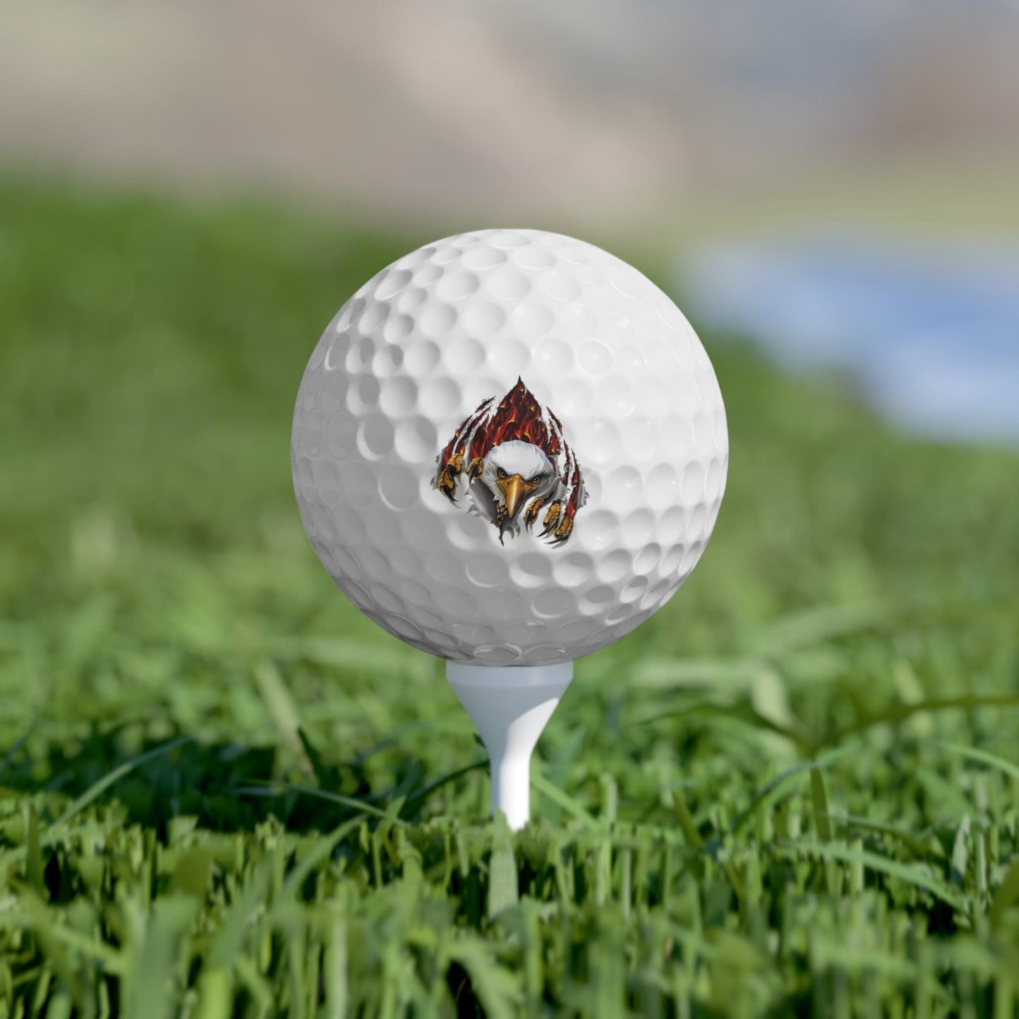 Proud American Eagle 6 Piece Golf Ball Set Accessories Printify 1.7" 6 pcs 