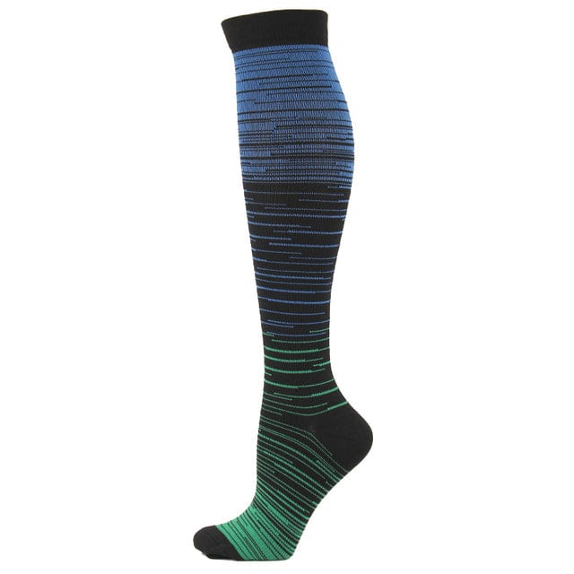 Men and Women Gradient Color Design Compression Socks  Pioneer Kitty Market 1 S/M (42-44) 