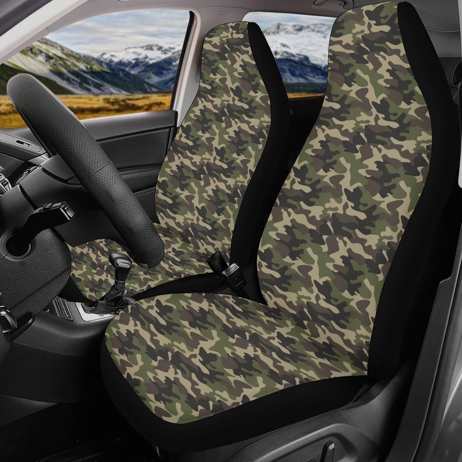 Camouflage Vehicle Seat Cover Set  popcustoms   