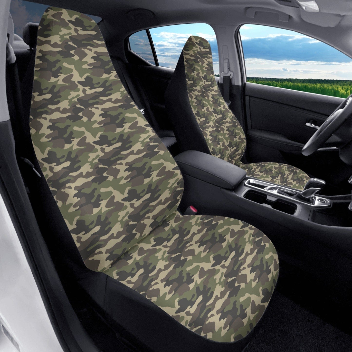 Camouflage Vehicle Front Bucket Seat Covers Automotive Pioneer Kitty Market   