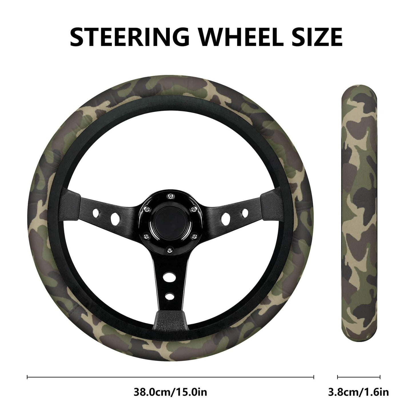 Camouflage Vehicle Steering Wheel Cover  popcustoms   