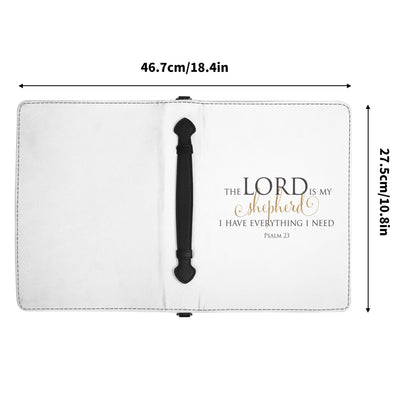 Lord Is My Shepherd PU Leather Bible Book Cover with Pocket  POP Customs   