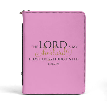 Lord Is My Shepherd PU Leather Bible Book Cover with Pocket  POP Customs M (9.4x6.7x1.6) 4 