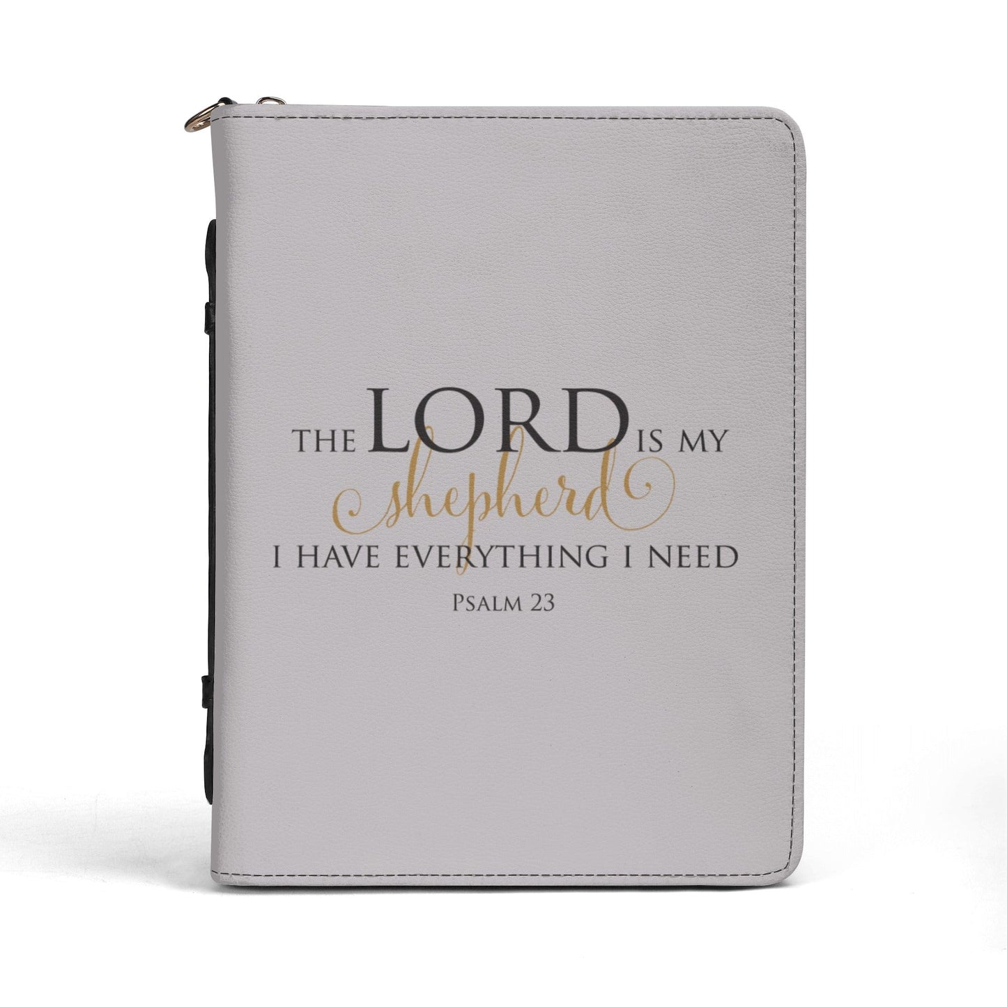 Lord Is My Shepherd PU Leather Bible Book Cover with Pocket  POP Customs M (9.4x6.7x1.6) 3 