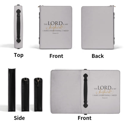 Lord Is My Shepherd PU Leather Bible Book Cover with Pocket  POP Customs   