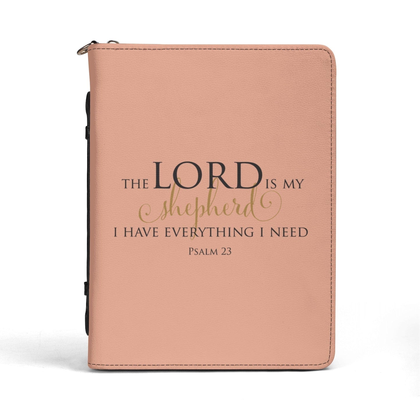 Lord Is My Shepherd PU Leather Bible Book Cover with Pocket  POP Customs M (9.4x6.7x1.6) 2 
