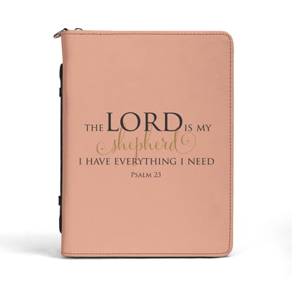 Lord Is My Shepherd PU Leather Bible Book Cover with Pocket  POP Customs M (9.4x6.7x1.6) 2 