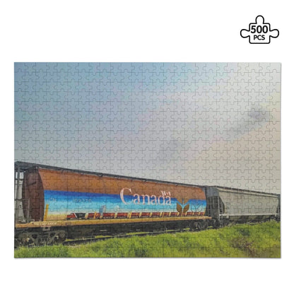 Canada Proud Jigsaw Puzzle Series: CN Railcar Mural (500 Pcs)  Pioneer Kitty Market Default Title  