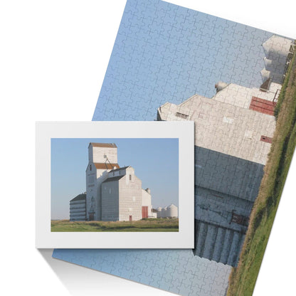 Canada Proud Jigsaw Puzzle Series: Benson Saskatchewan Grain Elevator (500 Pcs)  Pioneer Kitty Market   