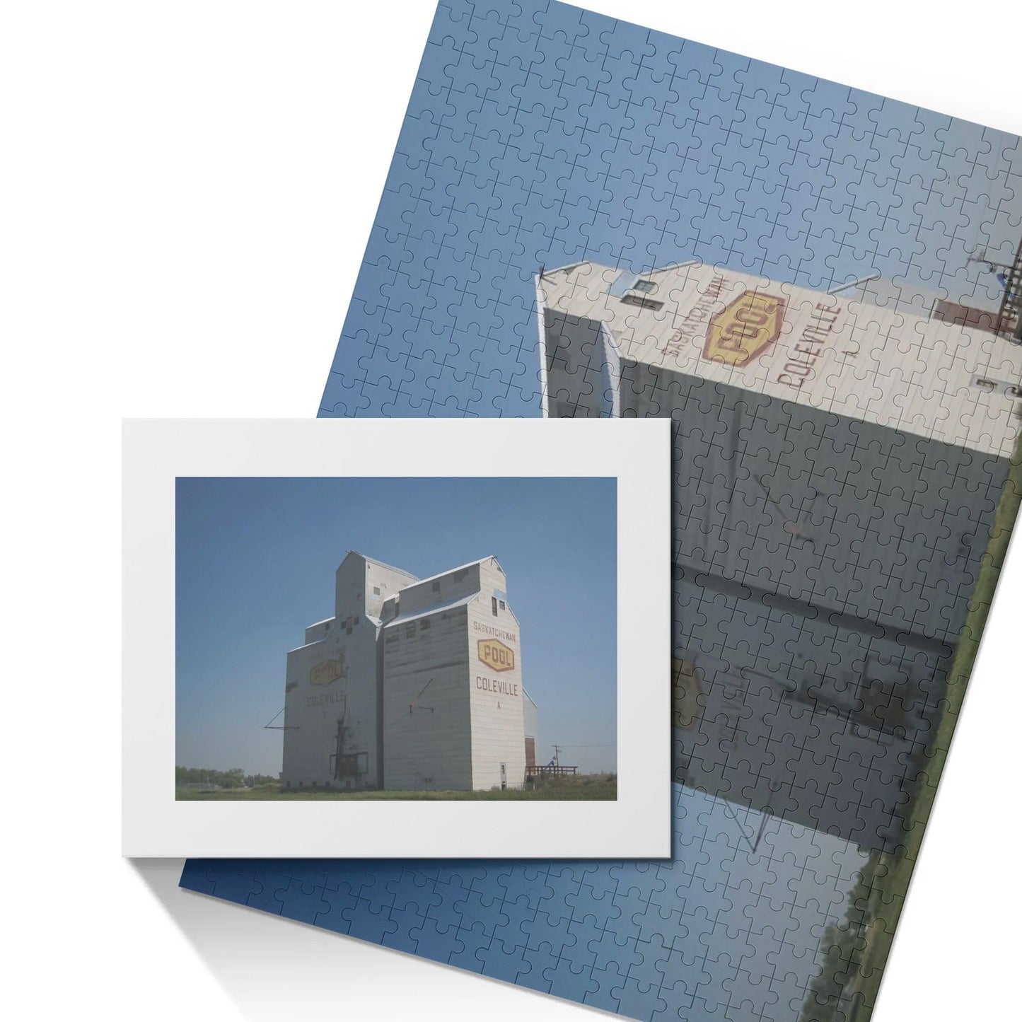 Canada Proud Jigsaw Puzzle Series: Coleville, Saskatchewan Grain Elevator (500 Pcs)  popcustoms   