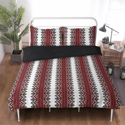 Ukrainian Folk Art 3 Pc Duvet Cover and Pillowcases Bedding Set  Pioneer Kitty Market   