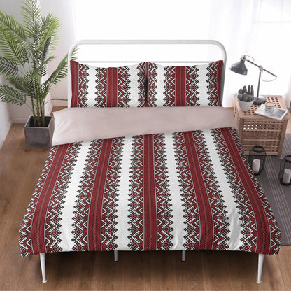 Ukrainian Folk Art 3 Pc Duvet Cover and Pillowcases Bedding Set  Pioneer Kitty Market   