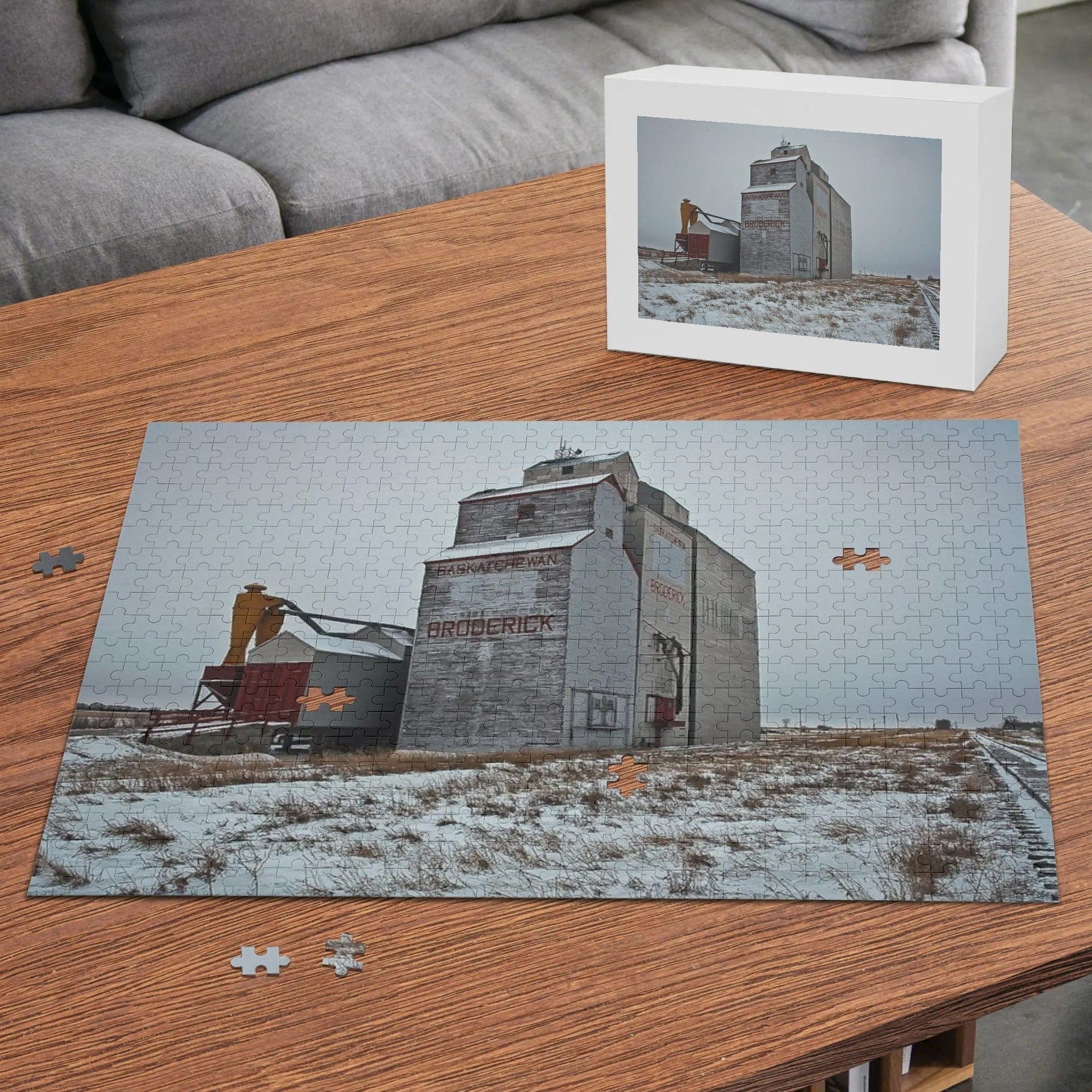 Canada Proud Jigsaw Puzzle Series (Saskatchewan Grain Elevator Edition): Broderick (500 Pcs)  Pioneer Kitty Market   