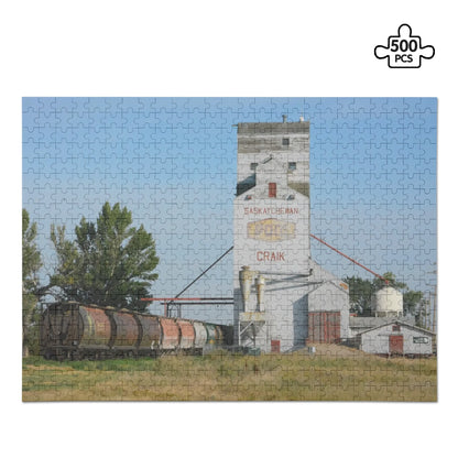 Canada Proud Jigsaw Puzzle Series (Saskatchewan Grain Elevator Edition): Craik (500 Pcs) Puzzle Pioneer Kitty Market Default Title  