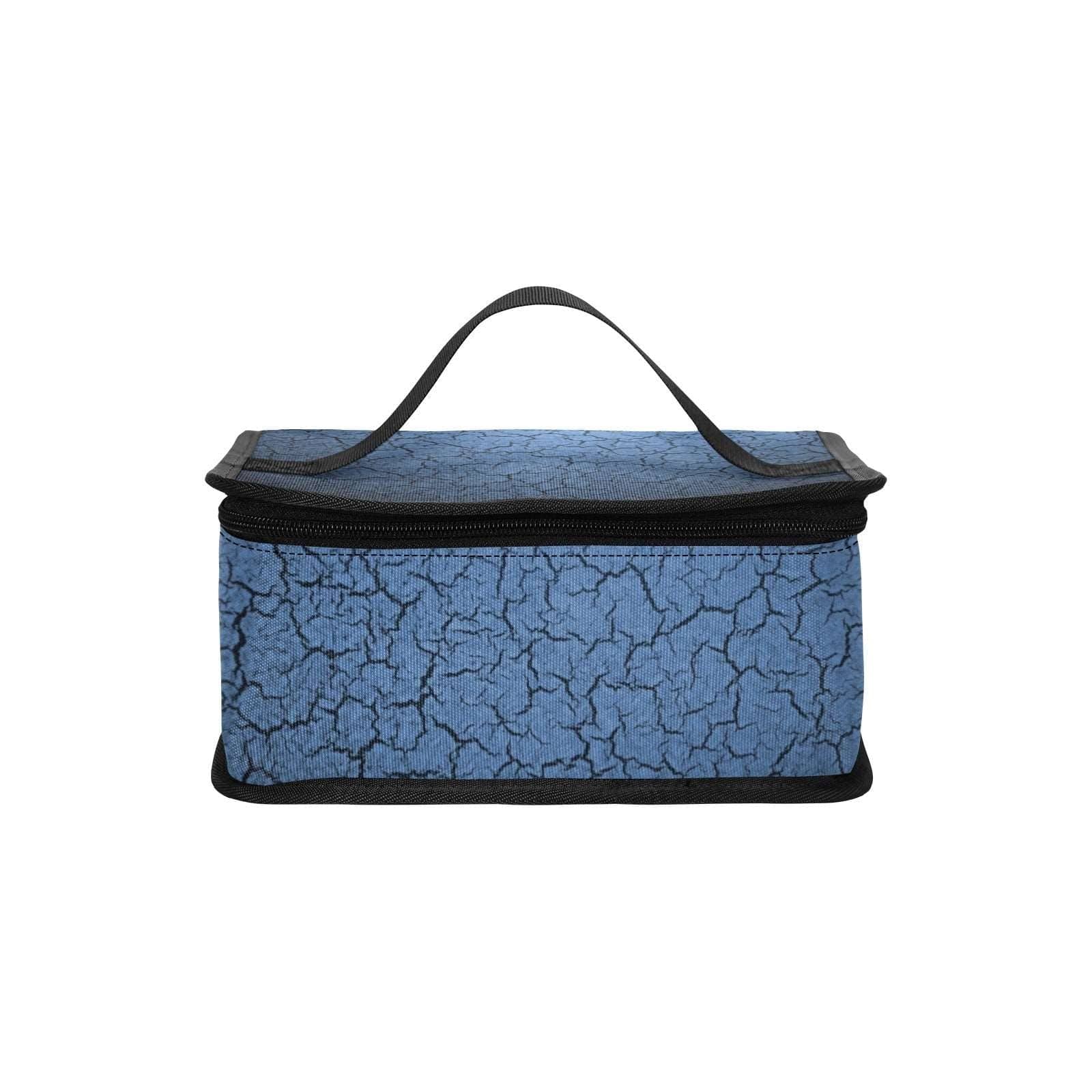 Blue Cracks Insulated Lunch Tote Portable Insulated Lunch Bag (1727) e-joyer   