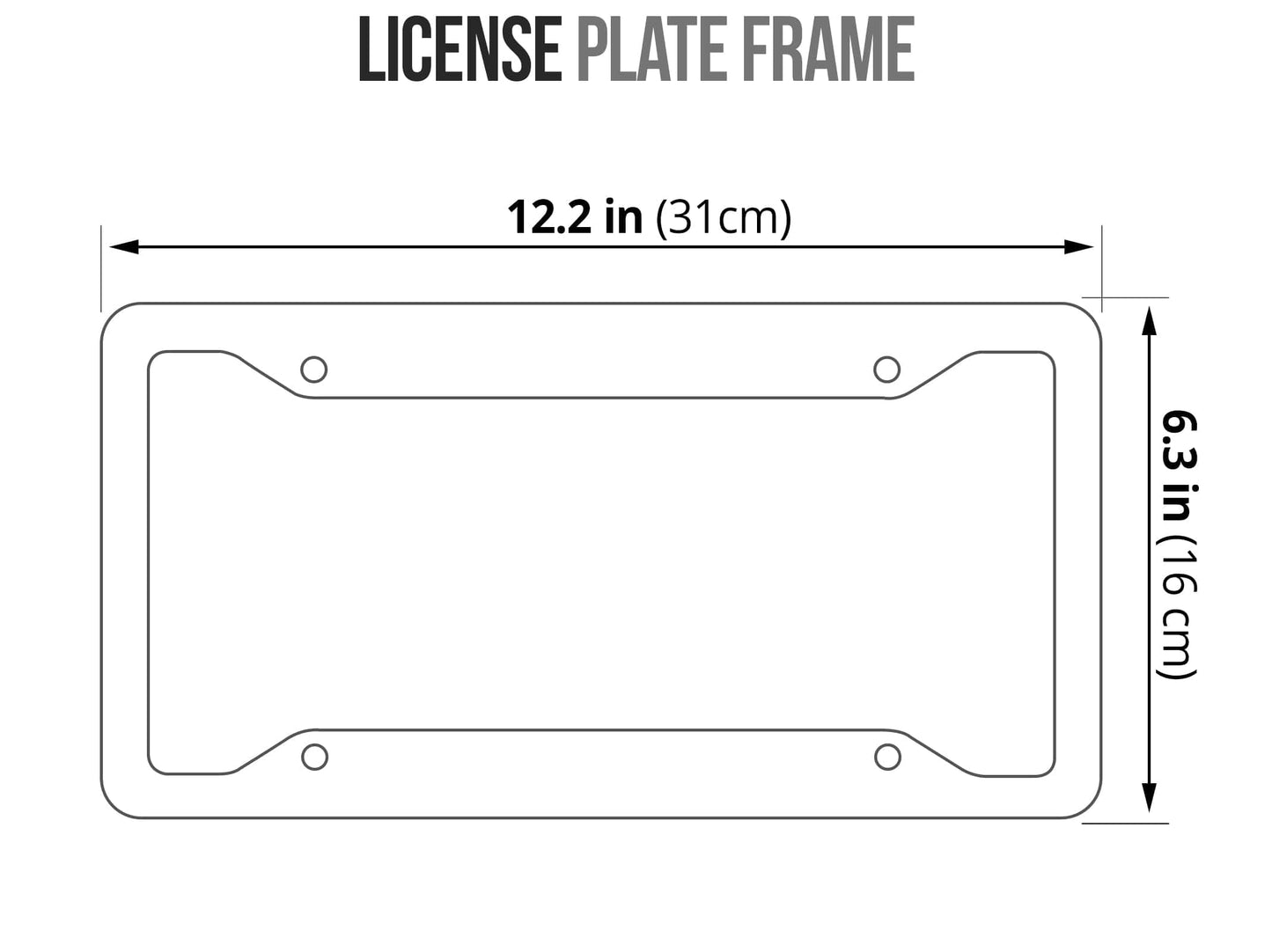 Camouflage License Plate Frame  Pioneer Kitty Market   