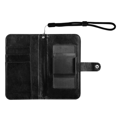 Jagged Plaid Flip Leather Wallet Purse for Mobile Phone Small Cell Phone Purse (1711) Inkedjoy   