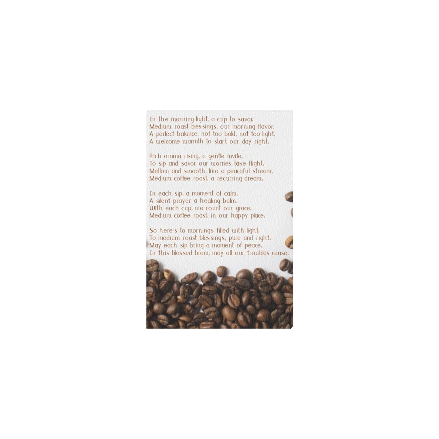 Coffee Blessings Frame Canvas Print 8"x12" Wall Art Pioneer Kitty Market   