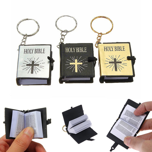 Mini Holy Bible Keychain Book Pendant keychain Pioneer Kitty Market   