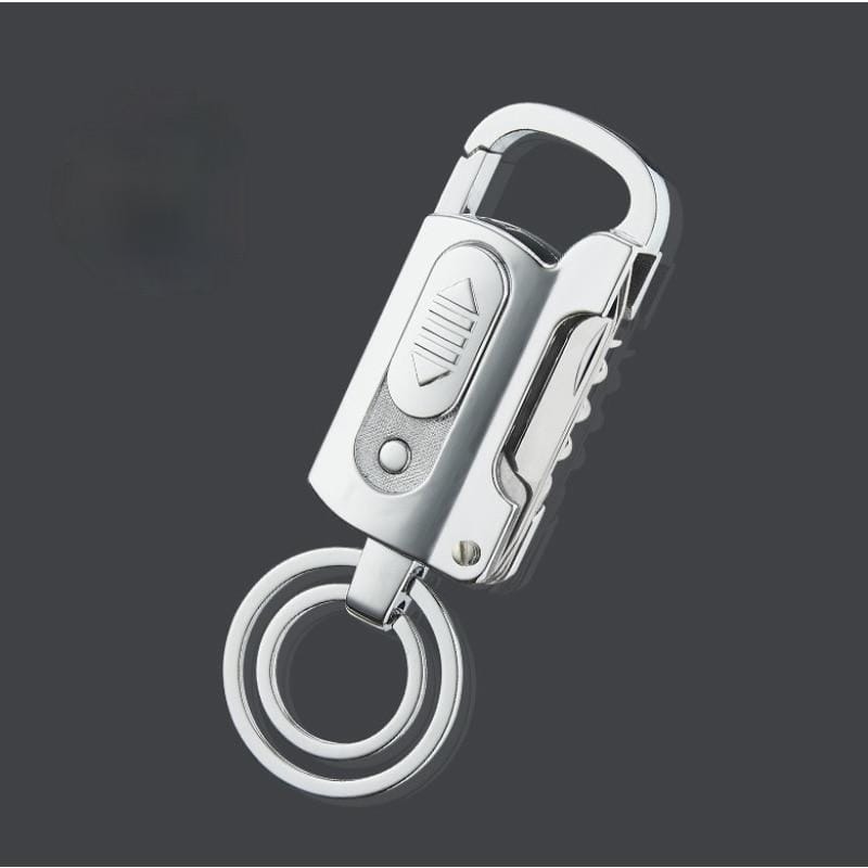 Multifunctional Keychain Lighter Automotive Pioneer Kitty Market Silver  
