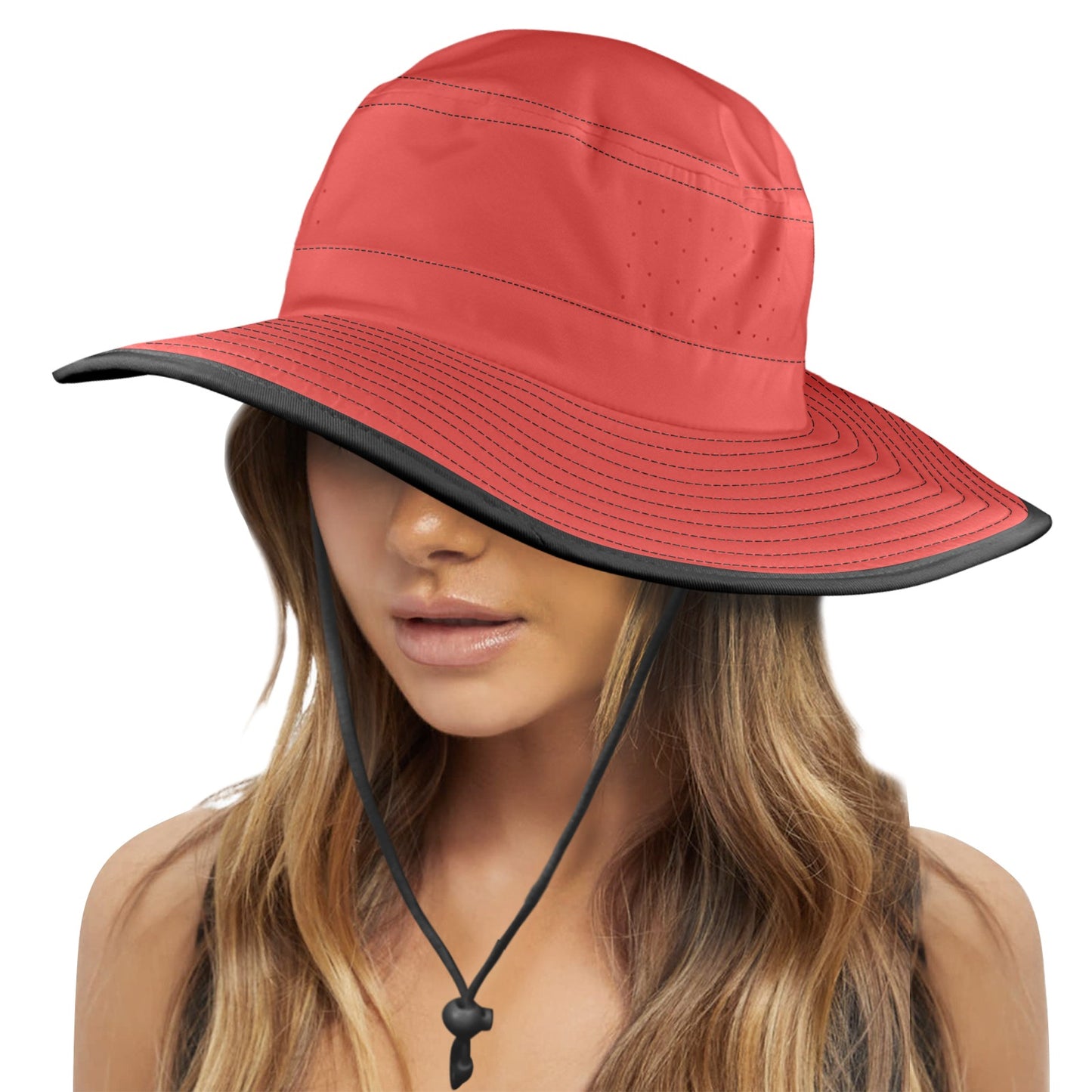 Red Garden Wide Brim Bucket Hat Hats  Pioneer Kitty Market   