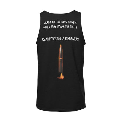 Blame Truth Firing Rockets Tank Top Shirts & Tops Pioneer Kitty Market   