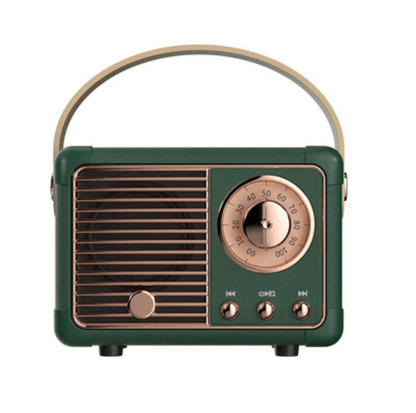 Retro Bluetooth Speaker Music Player Audio Player Pioneer Kitty Market Army Green Other 