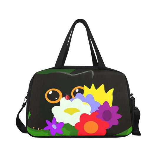 Flower Cat Tote Travel Bag  Inkedjoy ONESIZE  