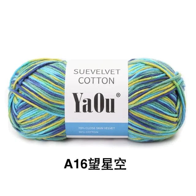 YaOu Suevelvet Cotton Knitting Yarn Knitting Yarn Pioneer Kitty Market 1pc 16  