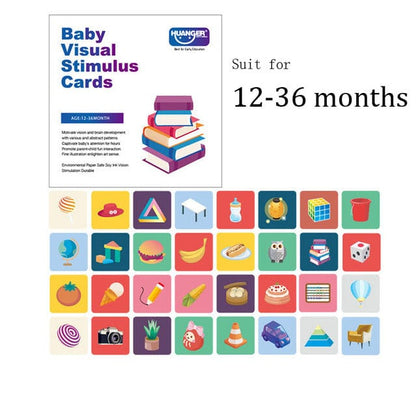 Montessori Baby Toys Black & White Baby & Toddler Flash Cards Baby & Toddler Pioneer Kitty Market 12-36 Months  