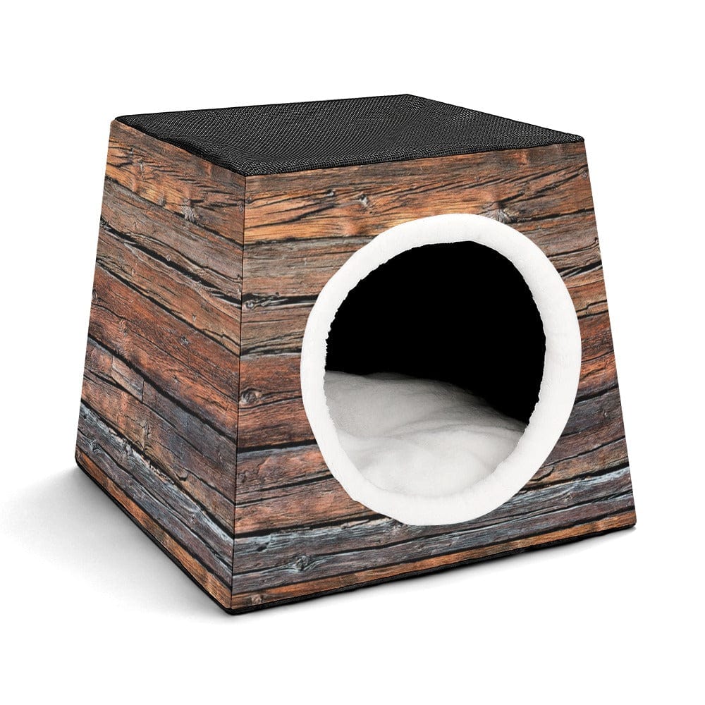 Rustic Kitty Condo Capsule Cabin  Inkedjoy   