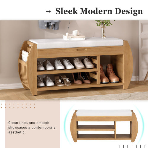 Retro Multifunctional Storage Bench Home PKM