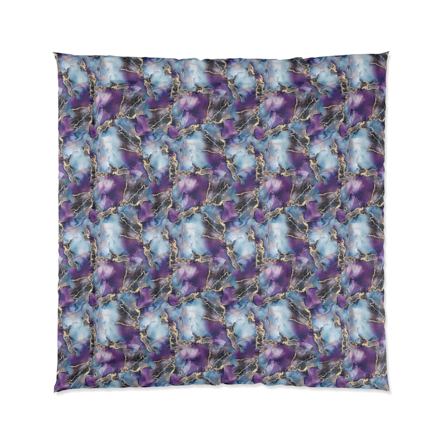 Electrified Blue Purple Visual Comforter Home Decor Pioneer Kitty Market   