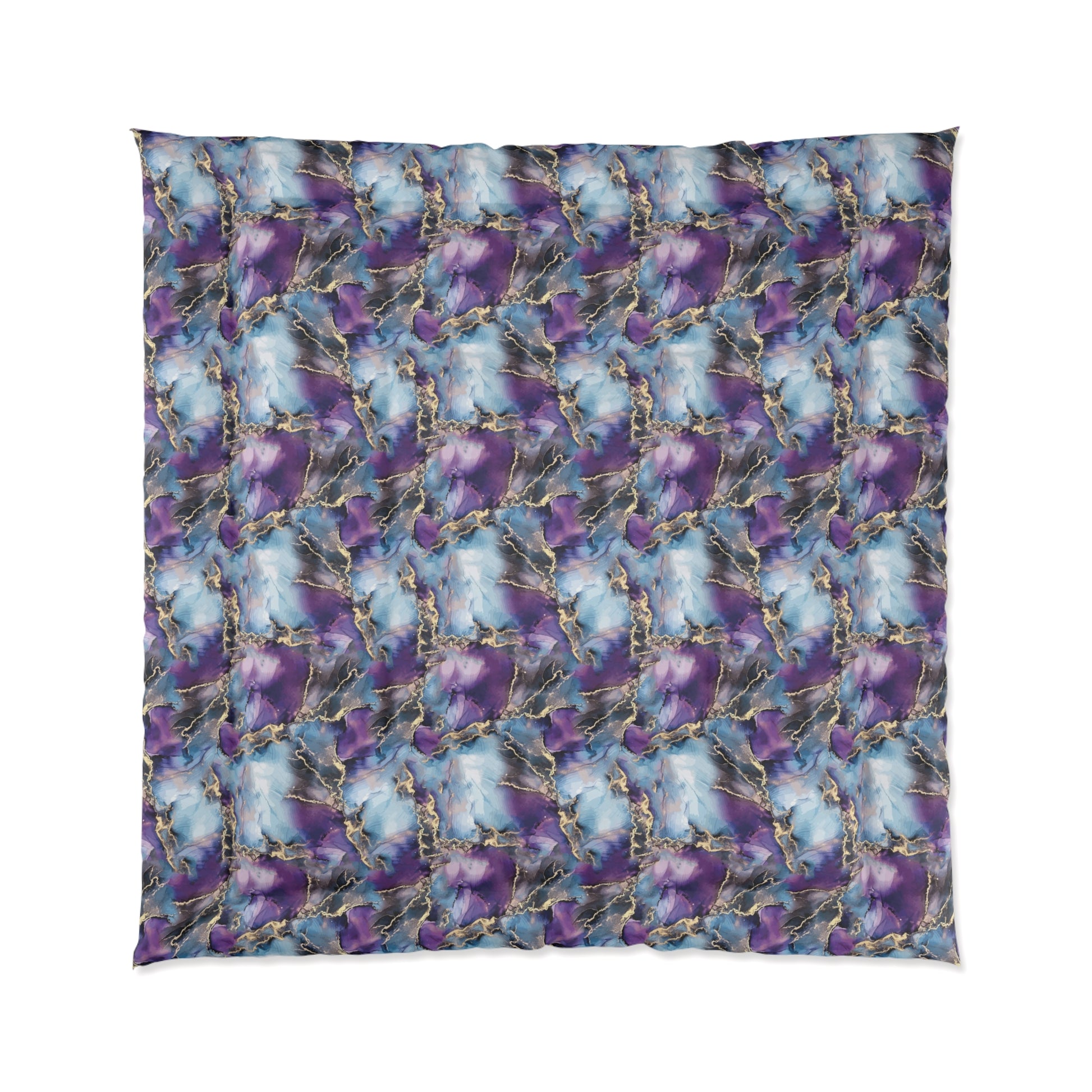 Electrified Blue Purple Visual Comforter Home Decor Pioneer Kitty Market   