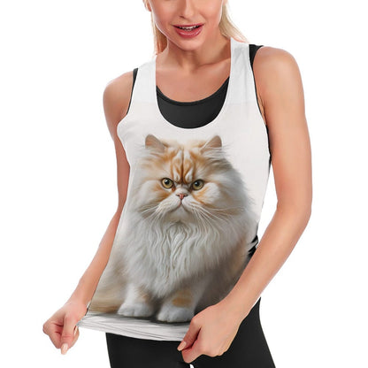 Cat's Meow Women's Spandex Tank Top  Inkedjoy   