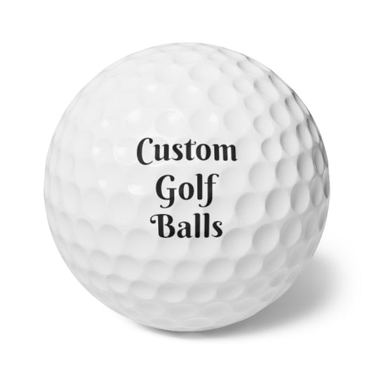 Customized 6 Piece Golf Ball Set