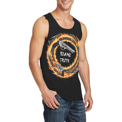 Blame Truth Firing Rockets Tank Top Shirts & Tops Pioneer Kitty Market   