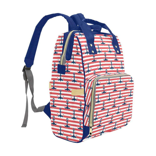 Anchored Multifunctional Diaper Backpack Bag