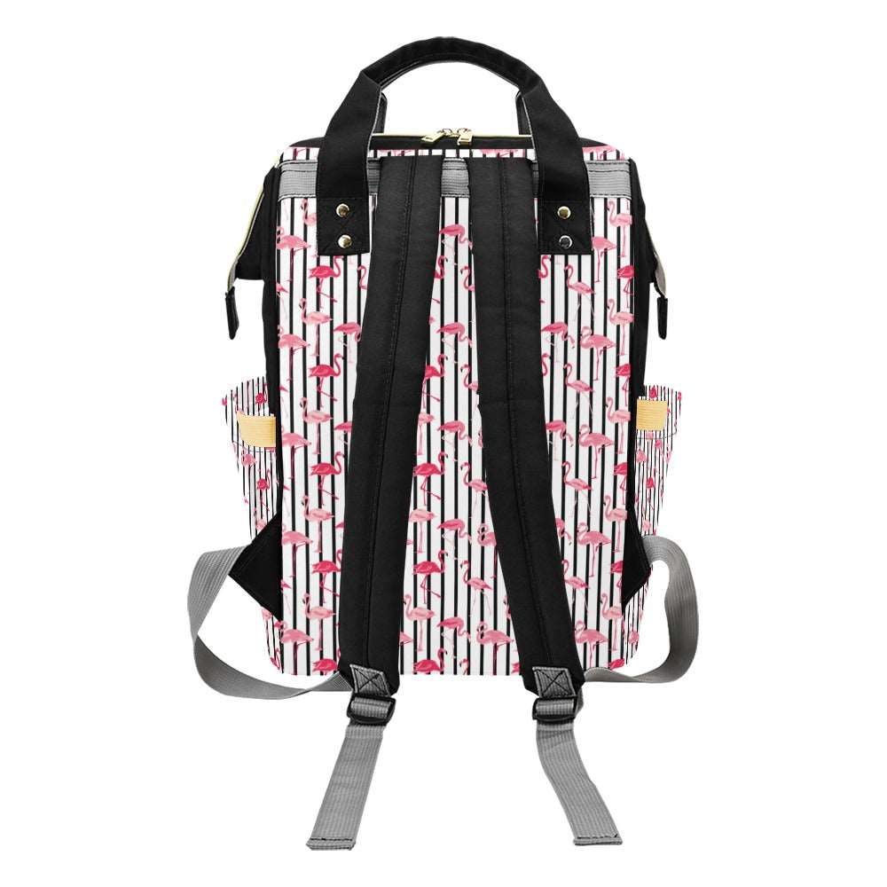 Flamingo Fever Multifunctional Diaper Backpack Bag Diaper Backpack (1688) Pioneer Kitty Market   