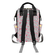 Flamingo Fever Multifunctional Diaper Backpack Bag